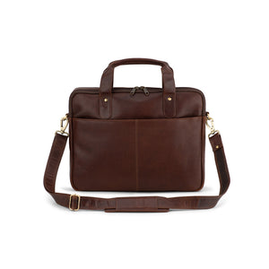 Franco Bonini - 24-003 Leather Satchel Business Bag - Brown