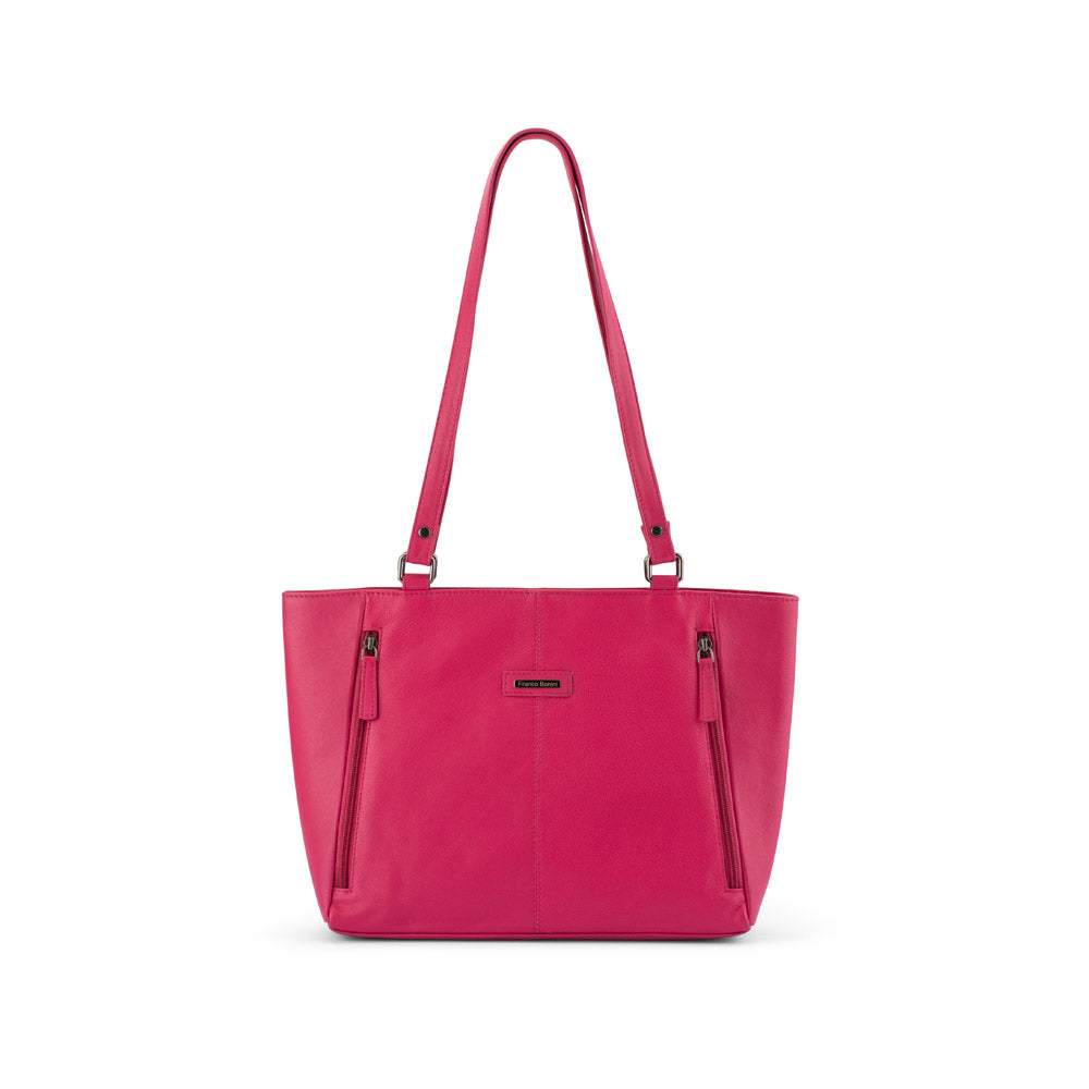 Franco Bonini - 24-006 Leather tote bag - Hop Bush Pink - 0
