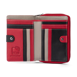 Franco Bonini - Ladies Wallet - 24-03 - Red Multi - 0