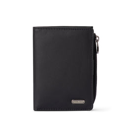 Franco Bonini - Half Zip Coin Card Wallet - 24-06 Black