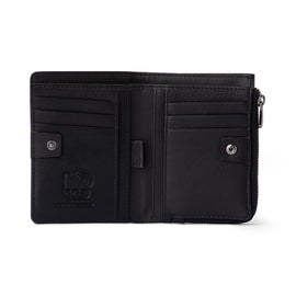 Franco Bonini - Half Zip Coin Card Wallet - 24-06 Black - 0