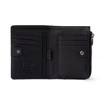 Franco Bonini - Half Zip Coin Card Wallet - 24-06 Black