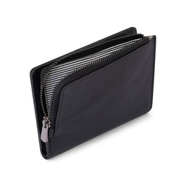 Franco Bonini - Half Zip Coin Card Wallet - 24-06 Black - 0