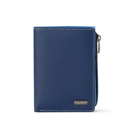 Franco Bonini - Half Zip Coin Card Wallet - 24-06 Blue Multi