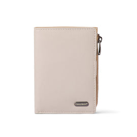 Franco Bonini - Half Zip Coin Card Wallet - 24-06 Bone Multi