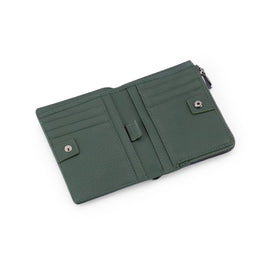 Franco Bonini - Half Zip Coin Card Wallet - 24-06 Bottle Green - 0