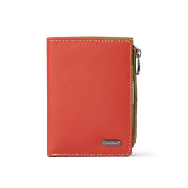 Franco Bonini - Half Zip Coin Card Wallet - 24-06 Orange Multi