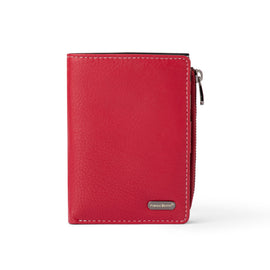 Franco Bonini - Half Zip Coin Card Wallet - 24-06 - Red Multi