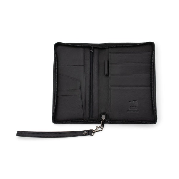 Franco Bonini - 24-07 Scudo Family Passport Doc Wallet - Black