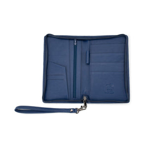 Franco Bonini - 24-07 Scudo Family Passport Doc Wallet - Blue
