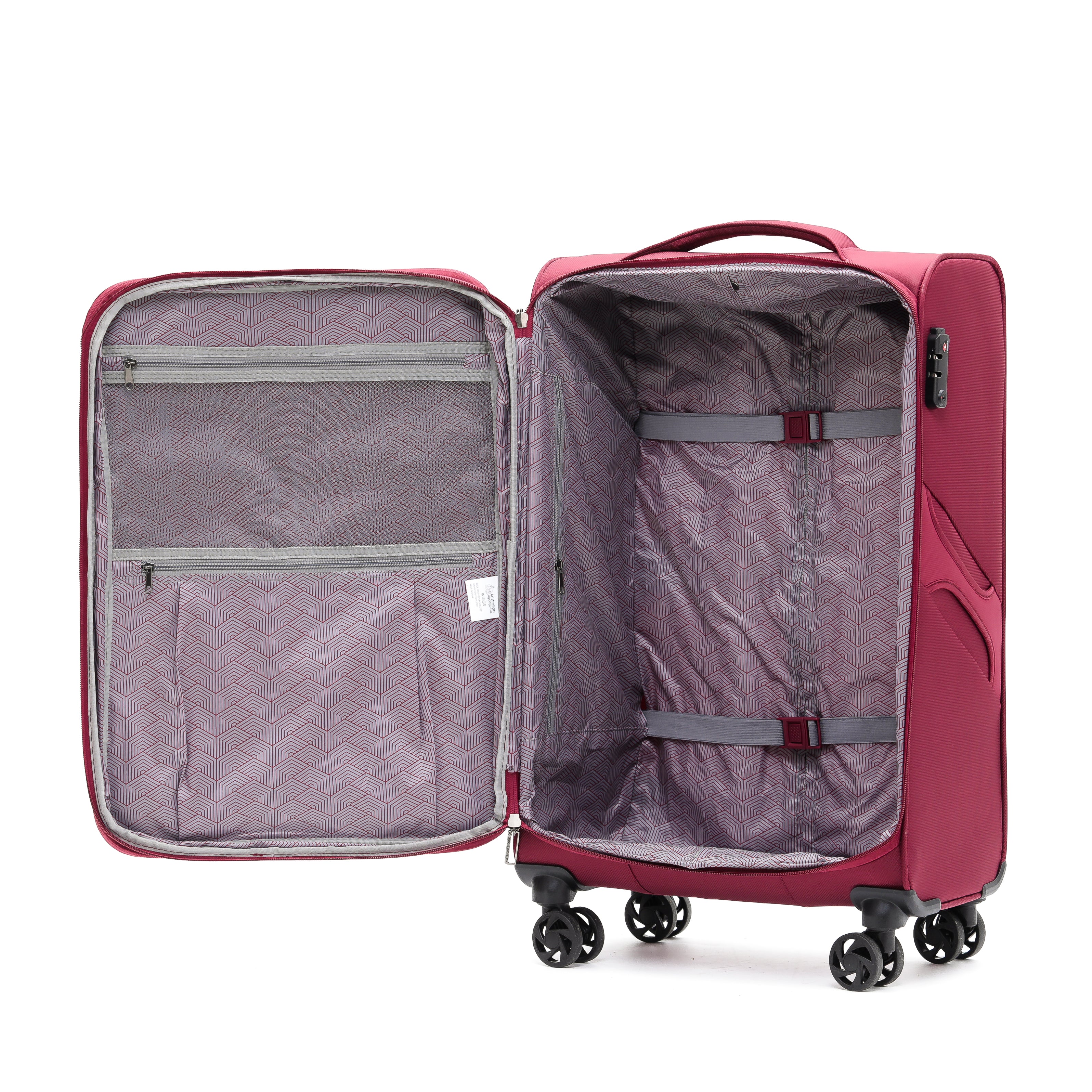 Aus Luggage - WINGS Set of 3 Suitcases - Wine-5