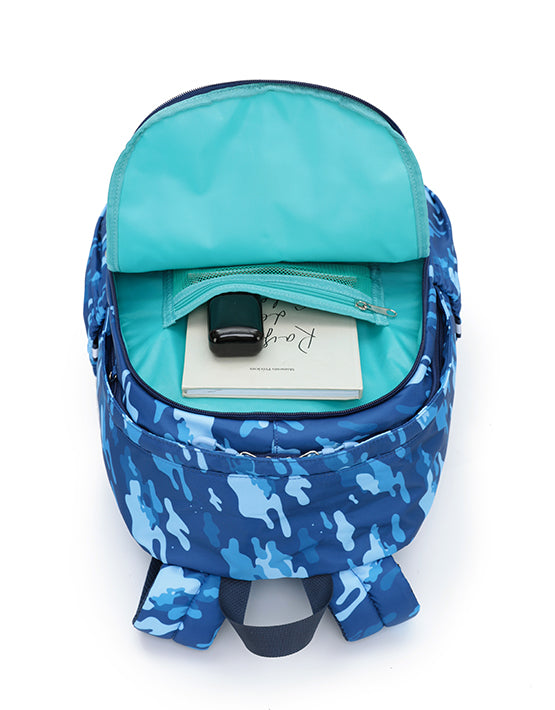 Tosca - TCA948 Camo Kids backpack - Navy-3