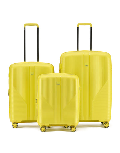 Tosca - F-lite Set of 3 Suitcaases (54-65-77cm) - Yellow