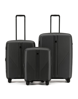 Tosca - F-lite Set of 3 Suitcaases (54-65-77cm) - Black