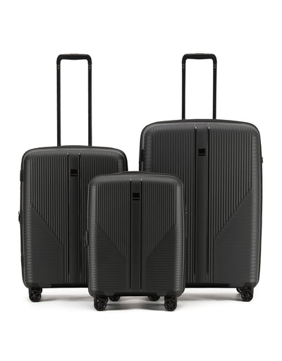 Tosca - F-lite Set of 3 Suitcaases (54-65-77cm) - Black