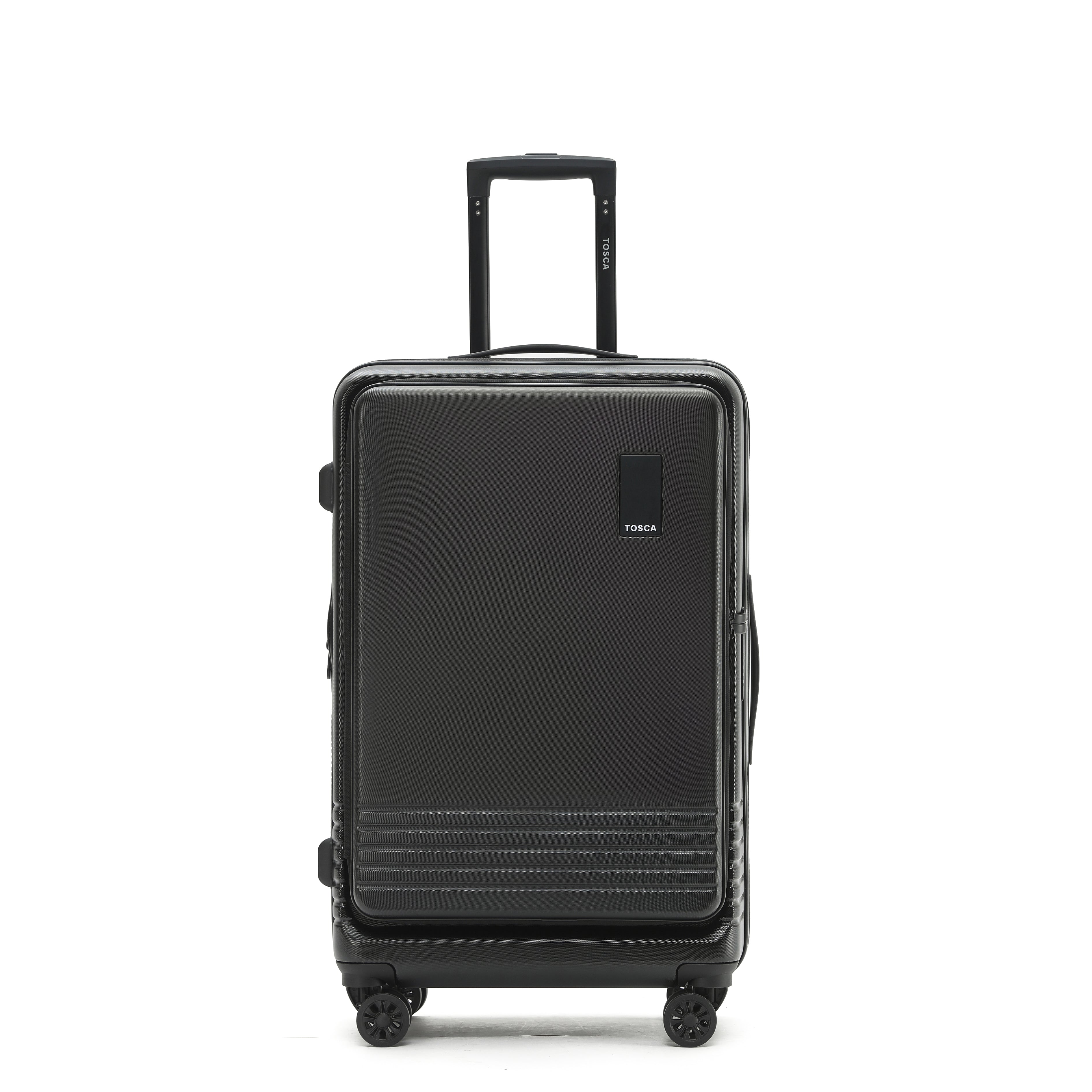 Tosca - TCA644 Horizon Front lid opening Set of 3 suitcases - Black