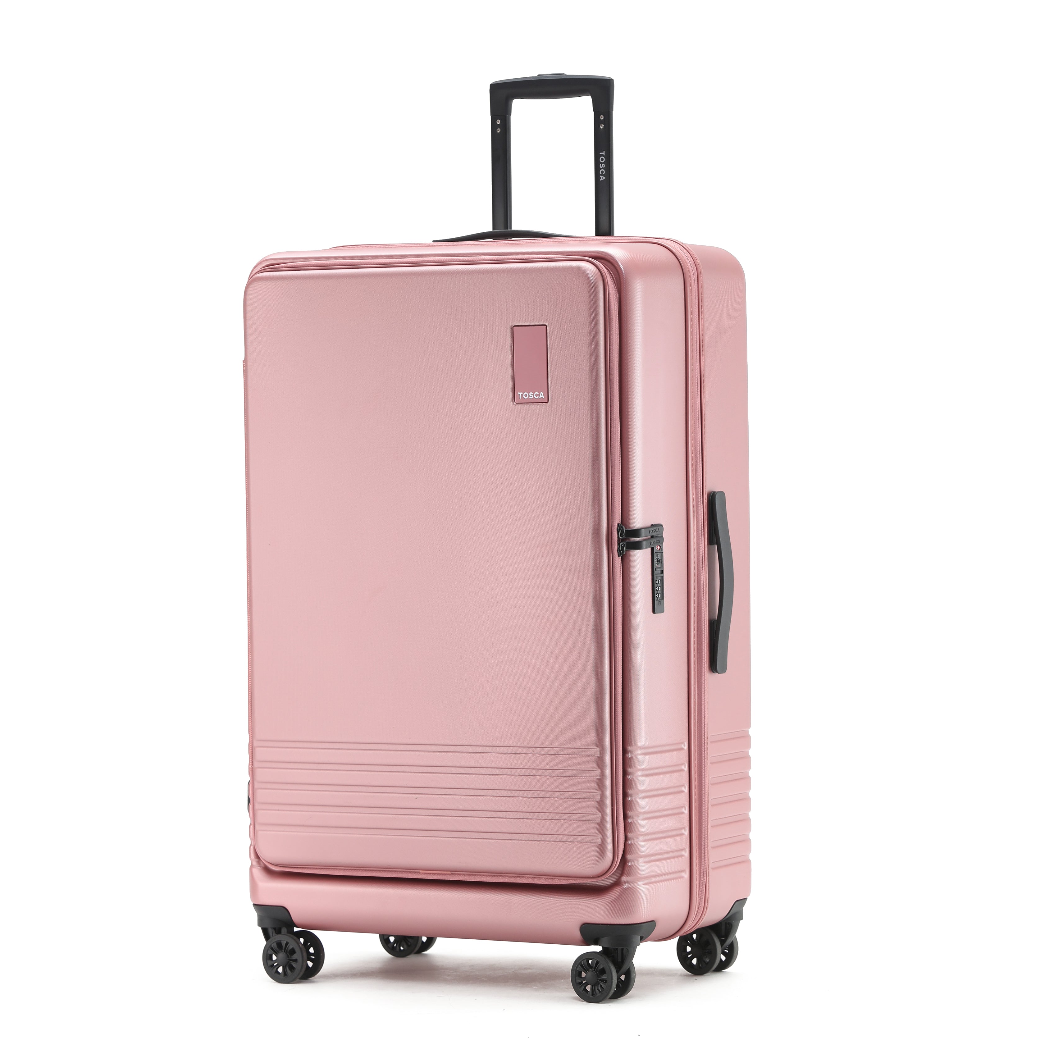 Tosca - TCA644 Horizon Front lid opening Set of 3 suitcases - Dusty Rose