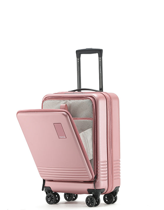 Tosca - TCA644 20in Small Horizon laptop overnight Spinner - Dusty Rose