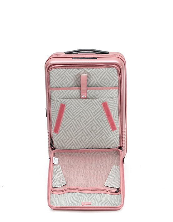 Tosca - TCA644 20in Small Horizon laptop overnight Spinner - Dusty Rose