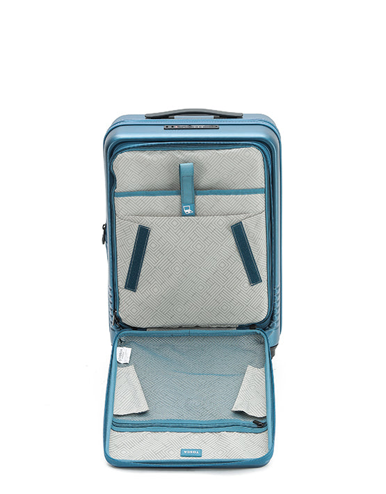 Tosca - TCA644 20in Small Horizon laptop overnight Spinner - Blue