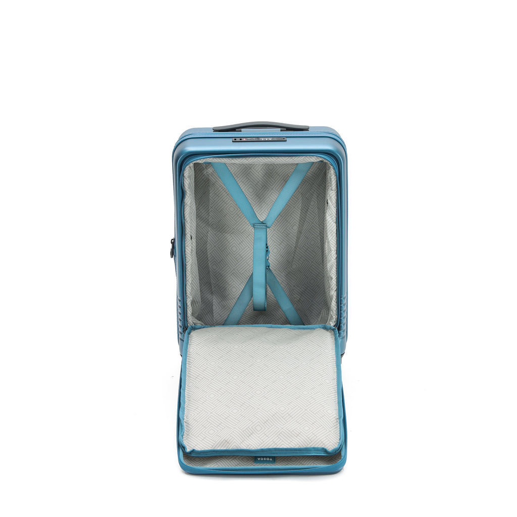 Tosca - TCA644 Horizon Front lid opening Set of 3 suitcases - Blue