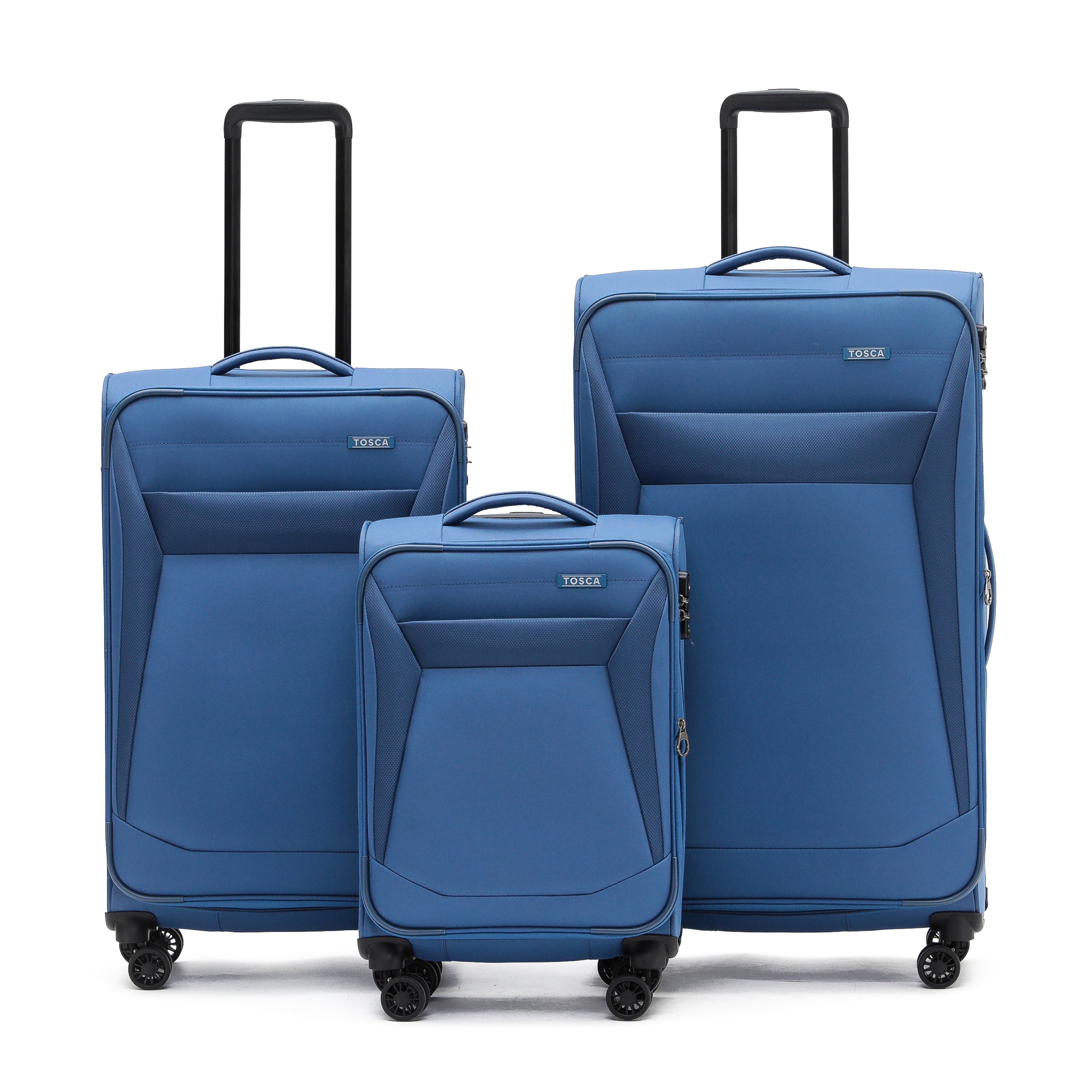 Tosca - Aviator 2.0 set of 3 suitcases (L-M-S) - Blue-8