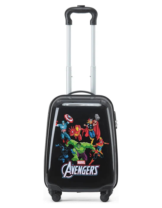 Marvel - Avengers MAR411 17in 4 Wheel Kids Trolley Case - Black