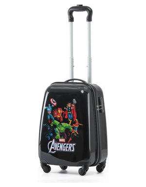 Marvel - Avengers MAR411 17in 4 Wheel Kids Trolley Case - Black
