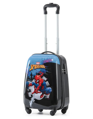 Marvel - Spider-Man MAR410 17in 4 Wheel Kids Trolley Case - Black