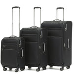 Tosca - VEGA set of 3 suitcases (L-M-S) - Black