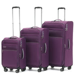 Tosca - VEGA set of 3 suitcases (L-M-S) - Plum