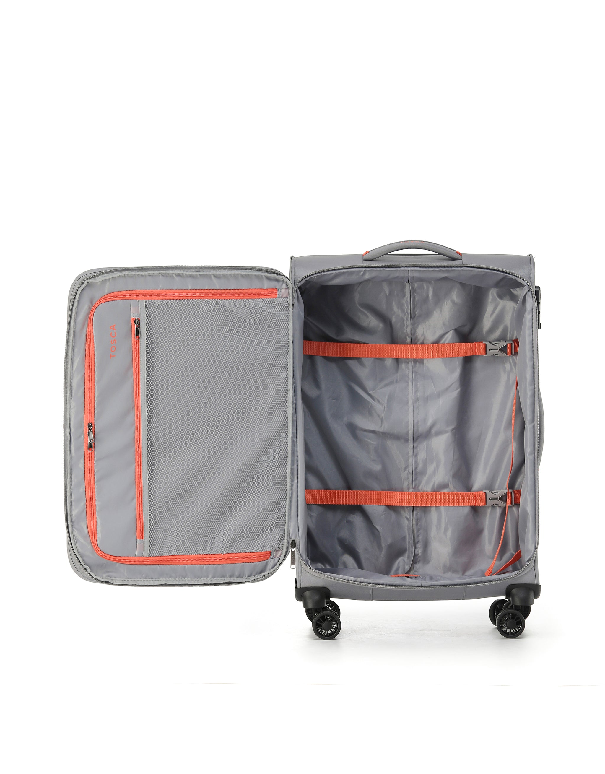 TOSCA Luna Lite 65cm Soft Medium Suitcase - Grey
