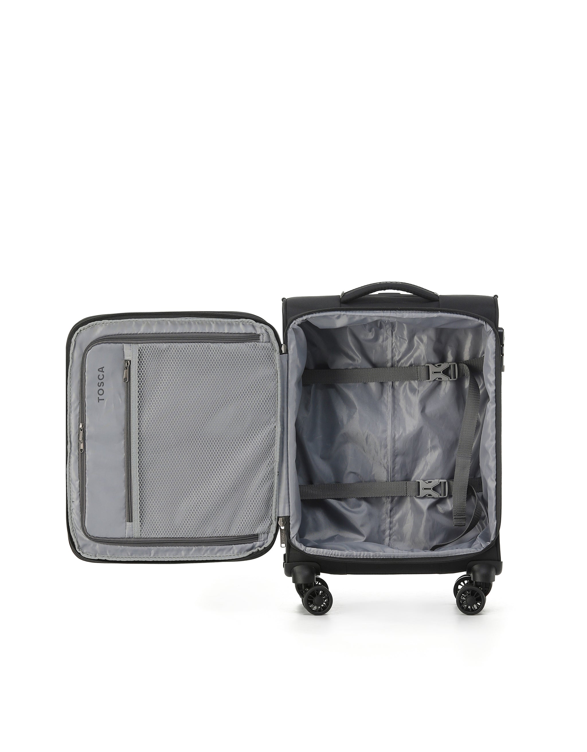 TOSCA Luna Lite 52CM Soft Small carry on - BLACK