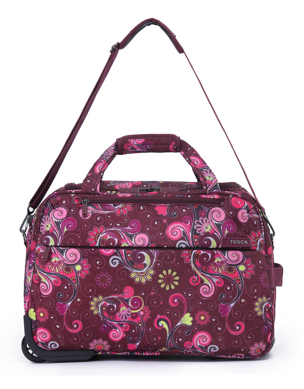Tosca - SO LITE AIR5055 Onboard Tote - Wine Paisley