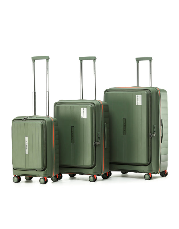Tosca - TCA875 Cruiser Set of 3 (S-M-L) - Khaki/Orange