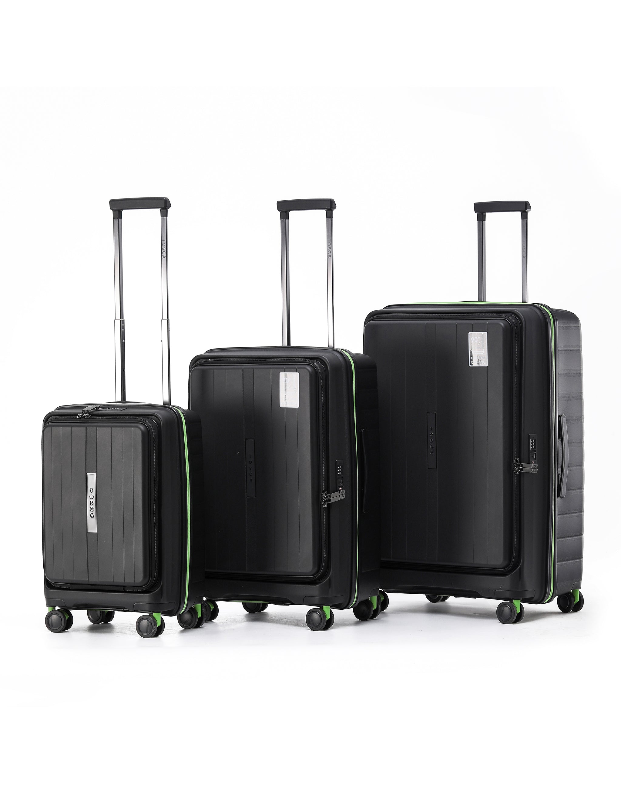 Tosca - TCA875 Cruiser Set of 3 (S-M-L) - Black