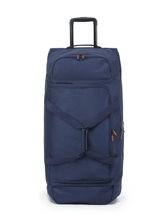 Tosca - TCA798TWJ-D Jumbo 85cm Split compartment Duffle Wheeled - Navy/Orange