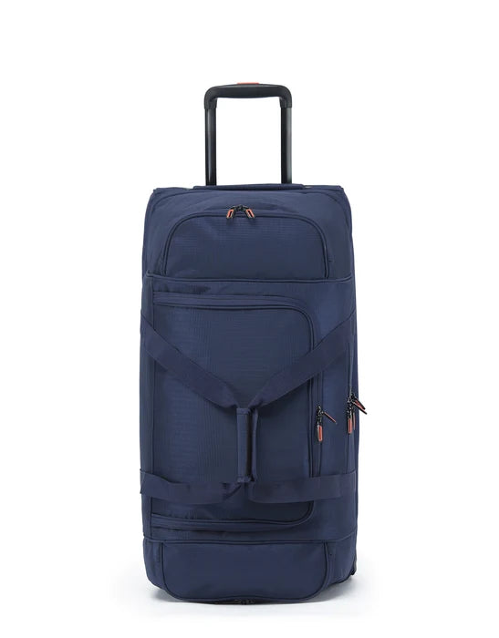 Tosca - TCA798TWM-D Medium 70cm Split compartment Duffle Wheeled - Navy/Orange