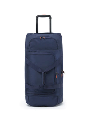 Tosca - TCA798TWM-D Medium 70cm Split compartment Duffle Wheeled - Navy/Orange