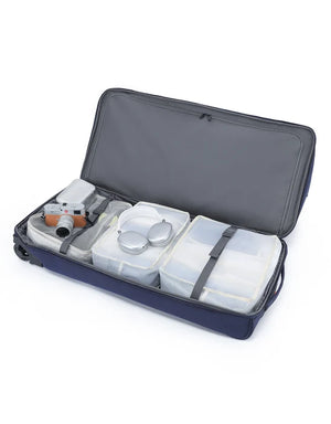 Tosca - TCA798TWJ-D Jumbo 85cm Split compartment Duffle Wheeled - Navy/Orange