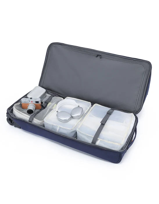 Tosca - TCA798TWJ-D Jumbo 85cm Split compartment Duffle Wheeled - Navy/Orange