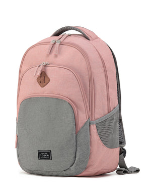 Tosca - TCA993 Urban Backpack - Pink/Grey