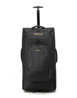 Tosca - TCA977 Delta Trolley backpack with zip of Daypack - Black