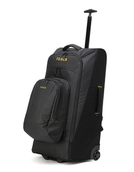 Tosca - TCA977 Delta Trolley backpack with zip of Daypack - Black - 0