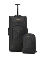 Tosca - TCA977 Delta Trolley backpack with zip of Daypack - Black