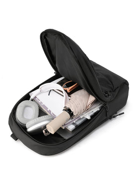 Tosca - TCA977 Delta Trolley backpack with zip of Daypack - Black - 0