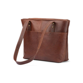 Franco Bonini - 25-001 Leather tote Handbag - Brown - 0