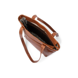 Franco Bonini - 25-001 Leather tote Handbag - Cognac - 0