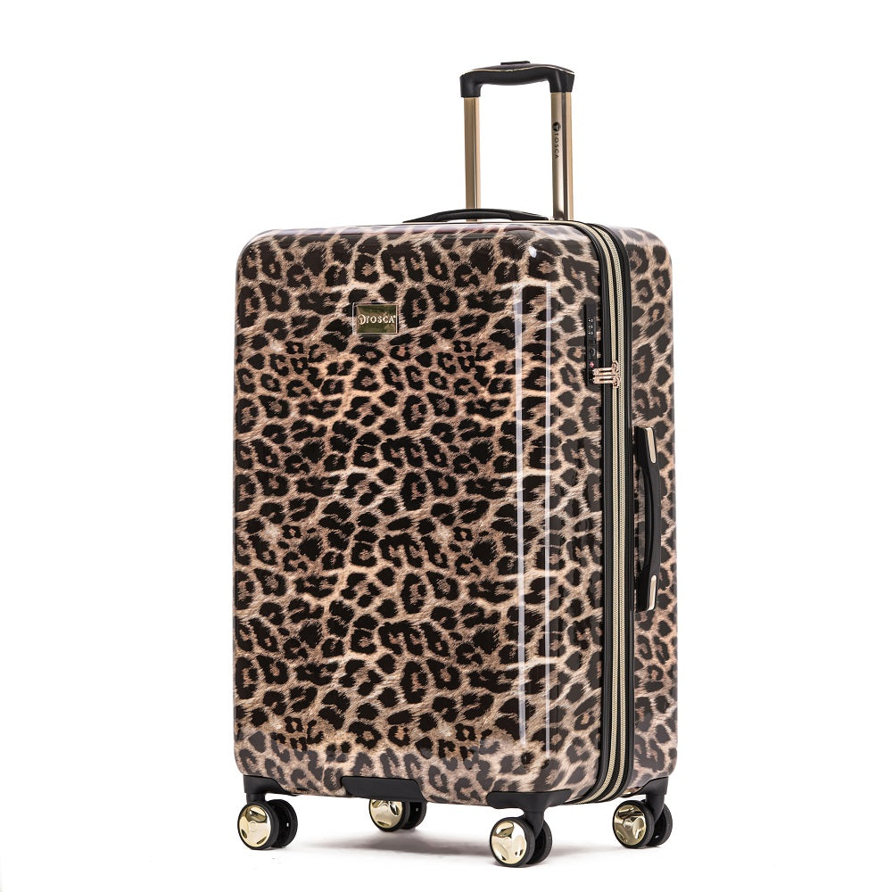Tosca - TCA111 29in Large 4 Wheel Hard Suitcase - Leopard