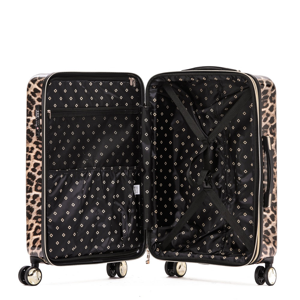 Tosca - TCA111 25in Medium 4 Wheel Hard Suitcase - Leopard